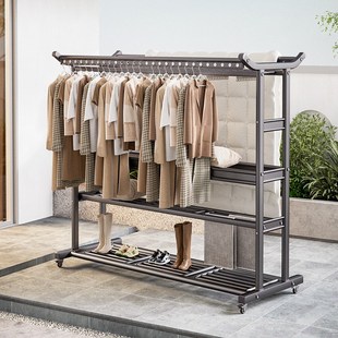 晾衣架落地阳台别墅庭院晒被子晾衣神器家用可移动大型户外晒衣架