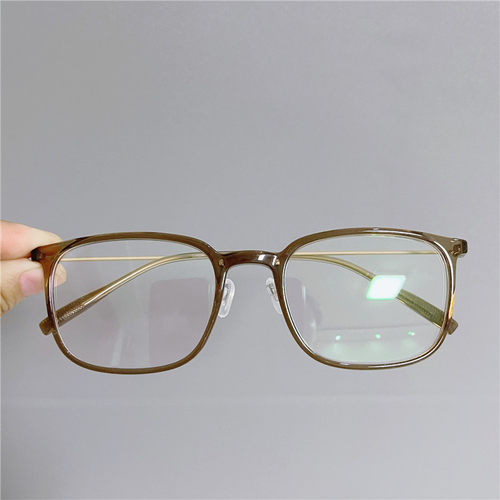 超轻大框近视眼镜框男圆脸女可配散光大脸方形镜架有鼻托灰色茶色