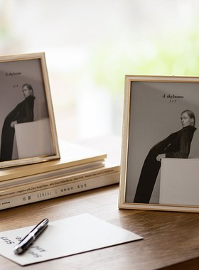 现代轻奢北欧金属相框摆台样板间售楼处卧室床头柜客厅玄关装饰品