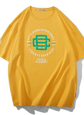 夏天特大码t恤男300斤纯棉柠檬黄色天空蓝胸围150短袖W衫宽松版10