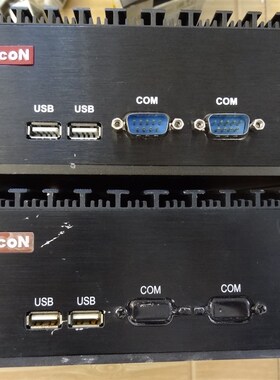 拆机UF06366H-8r25工控电脑全封闭无风扇工业防尘嵌入式主机