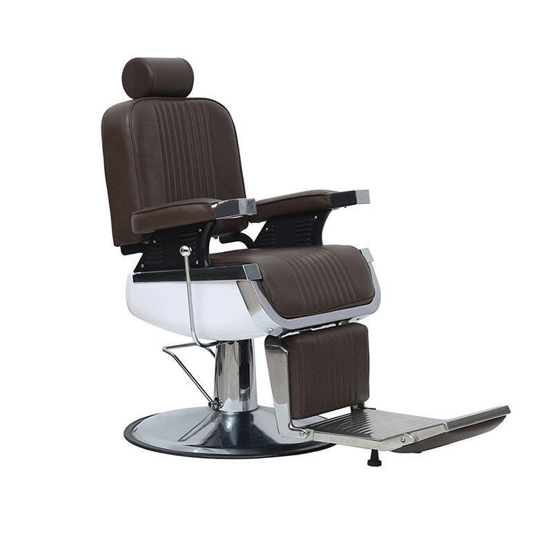 黑色底盘美发椅理发店理发椅发廊剪发椅可放倒可旋转椅子