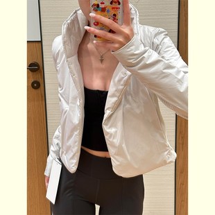 欧货洋气轻薄保暖羽绒棉外套v女冬2025新款时尚休闲小个子短款棉