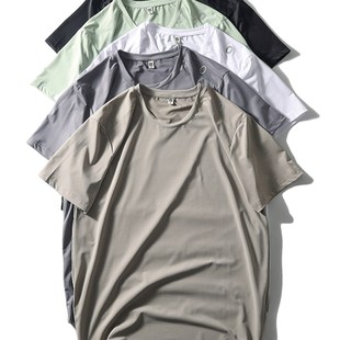 Ts恤男夏季 体恤衫 新款 外贸男装 跑步健身汗衫 户外运动冰丝速干短袖