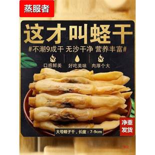 蛏子干淡晒无沙大个头海蛏干竹节蛏子干蛏王干海鲜干货圣子干炒菜