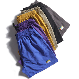 G四五分裤 男女糖果色跑步宽松工装 日系潮牌速干沙滩 休闲短裤 夏季