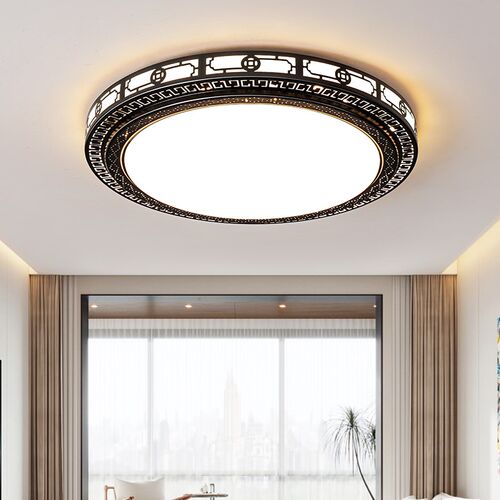 2024新中式客厅灯具现代圆形卧室灯简约大气家用房间led吸顶灯饰