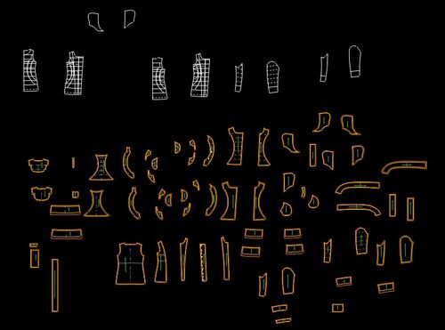 服装制版打版羽绒冬装大衣西装纸样版型看图V打板代客制板