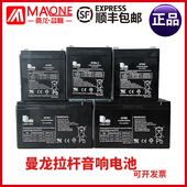 曼龙户外拉杆音响原装 原厂电池音响电瓶音箱电池铅酸电池蓄电池