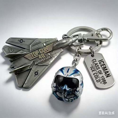 Top Gun 40th Anniversary Keychain壮志凌云40年独行侠钥匙
