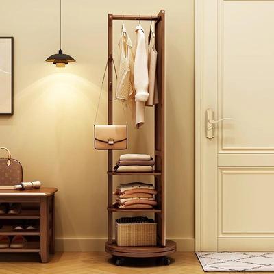 旋转全身镜落地镜家用可移动卧室穿衣镜挂衣帽架一体式大试衣镜子