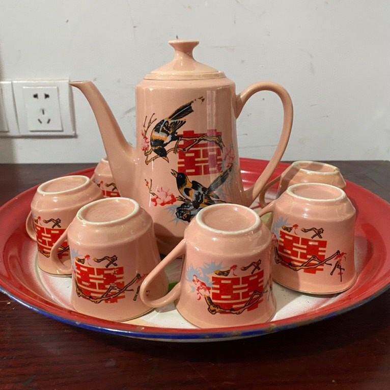 怀旧老茶壶老茶杯茶碗茶具供销社水具套装