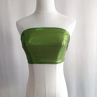 西双版 纳傣族裹胸弹力抹胸布条告庄旅拍写真民族风V舞蹈演出服装