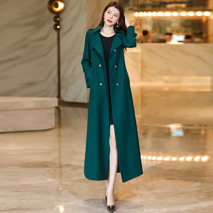 高级感超好看风衣女款2025新款春秋气质时尚显瘦长款过膝大衣外套