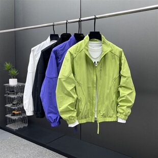 春夏宽松户外防晒服潮牌休闲高级感外套 立领夹克男款 2025春季 薄款