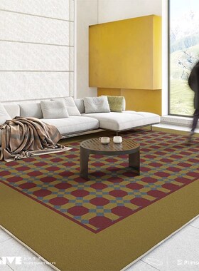 TipToe余晖草木地毯客厅中古复古风轻奢高M级感简约卧室圈绒地垫