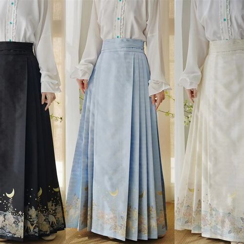 宴平汉服  明制日常款【仲夏夜之梦】织金仿妆花马面裙