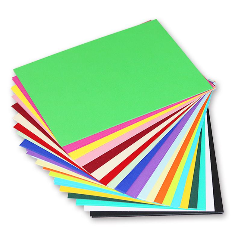 8k彩色卡纸 黑白硬卡纸 大张20g手工纸 diy彩卡贺卡纸