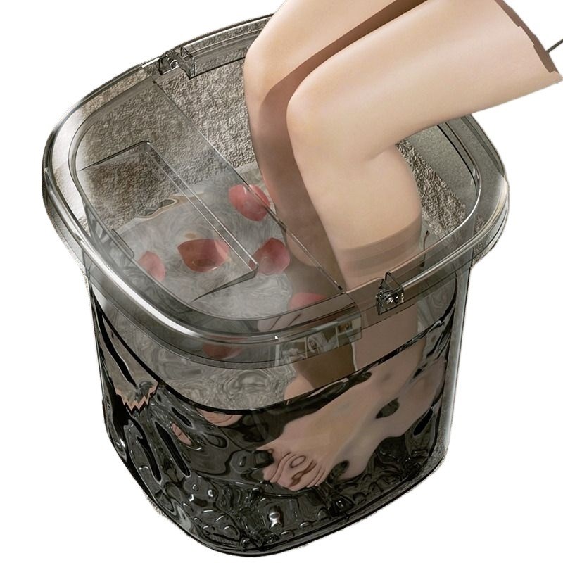 泡脚桶高深桶洗脚盆过膝小腿保温塑料按摩加高厚家用养生桶足浴桶