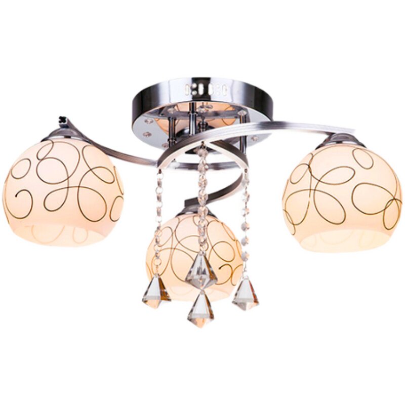 现代水晶卧室灯具温馨浪漫客厅灯大气吸顶吊灯