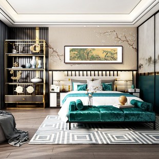 沈铨百鸟朝凤图国画客厅鸟装饰画办公室横幅挂画卧室婚房吉祥画