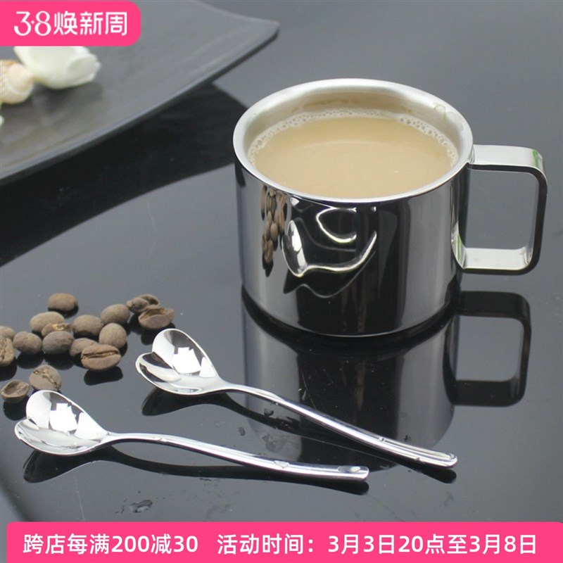 出口小咖啡杯马杯宝宝喝水杯子层隔热刷牙杯