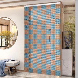 饰珠帘 防蚊蝇门帘家用隔断珠帘塑料挂帘客厅卧室免打孔玄关遮挡装