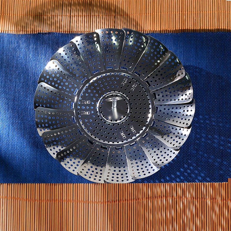 老饭骨SUS304不锈钢折叠蒸架家用蒸笼蒸锅蒸笼