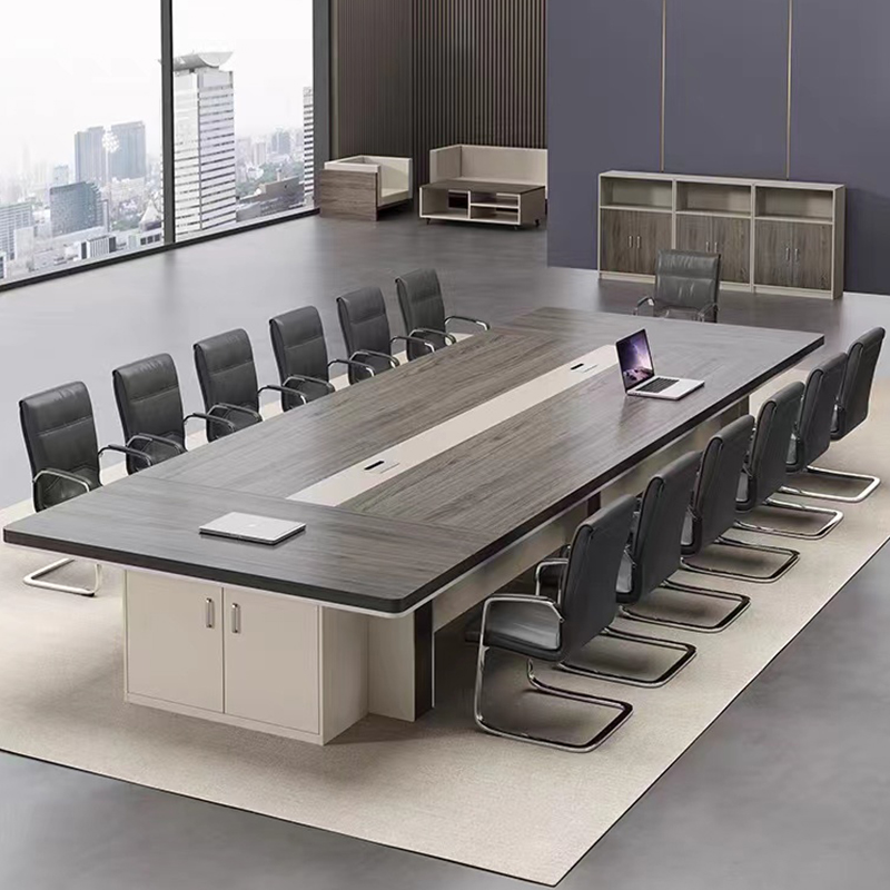 会议桌长桌加厚大型现代培训桌办公室长条桌洽谈会客桌椅