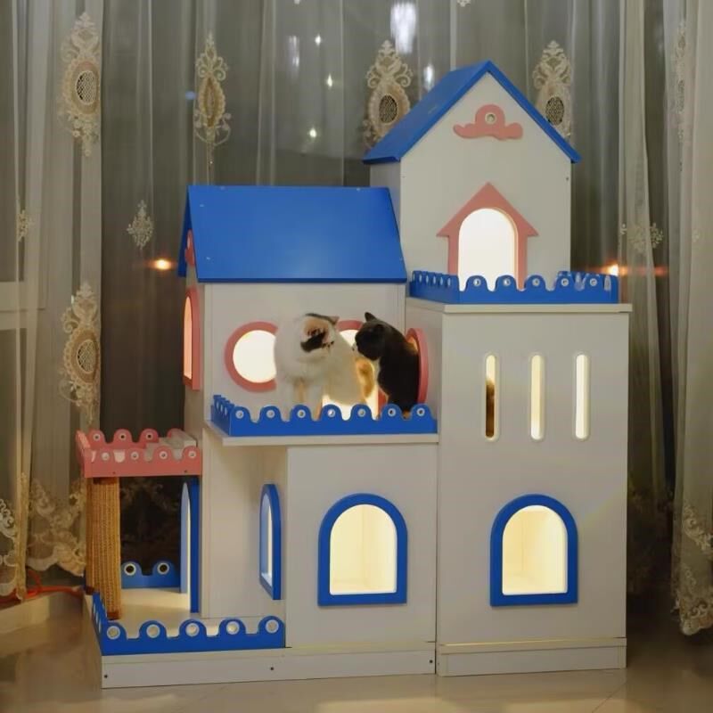 猫咖商铺猫咪别墅展示架猫抓柱剑麻抓板大型一体跳板实木宠物直销,商业/办公家具,置物架/陈列架/储物架/展示架,淘宝优惠券,粉丝福利购,淘宝优惠卷