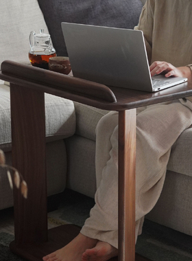 九间房实木沙发边几角几客厅卧室学习电脑小边桌