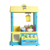 抖音迷你抓娃娃夹公仔投币糖果扭蛋器小型游戏