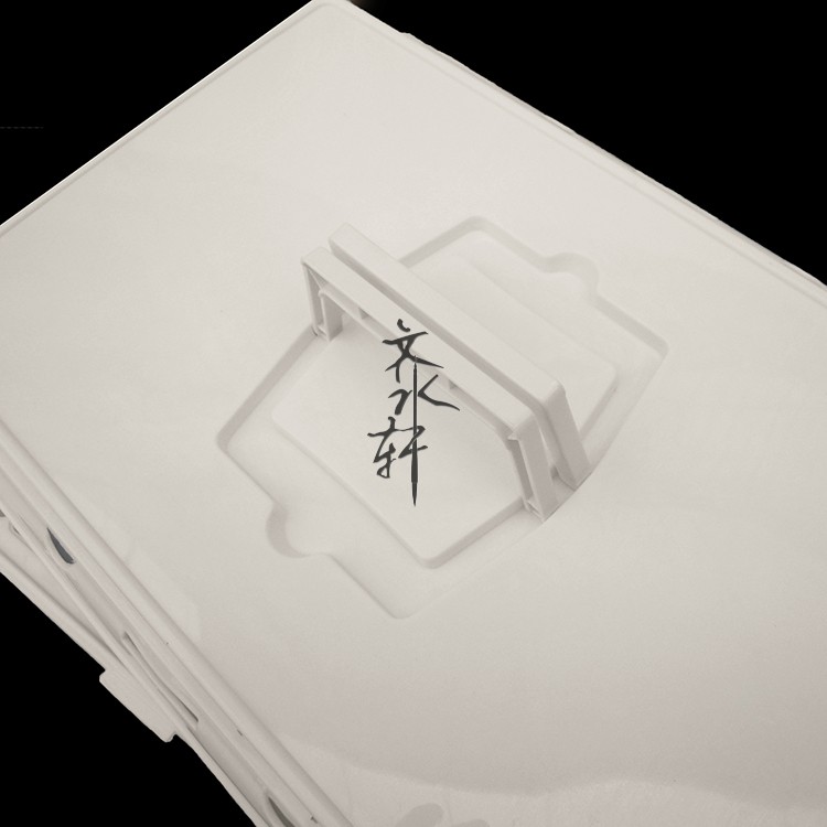 水粉颜料盒8格手提大格硬盖水彩调色盒防色漏调色盘水粉盒便携