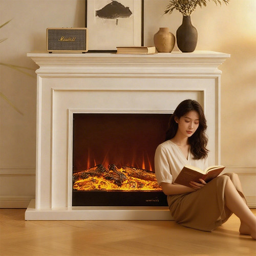 【别墅级】法式嵌入式壁炉柜