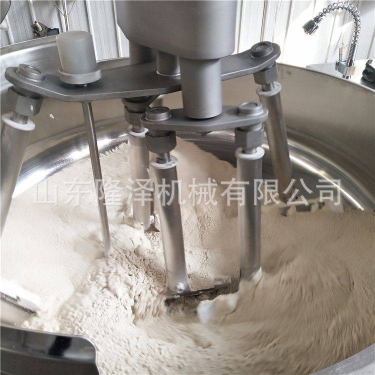 自动炒面机器 小麦面粉油茶面炒锅  加工凉粉机设备 大型行星炒锅
