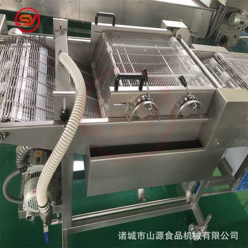 山源机械土豆片上浆机 易清洗裹浆设备 茄子串上浆油炸生产线