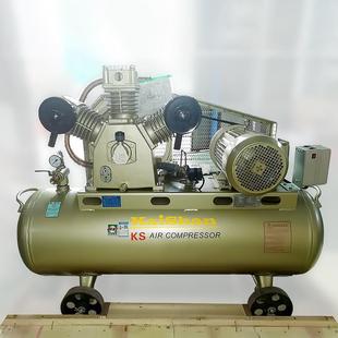 牌厂家活塞式 空压机 小型空气压缩机KS100工业机7.5kw移动式