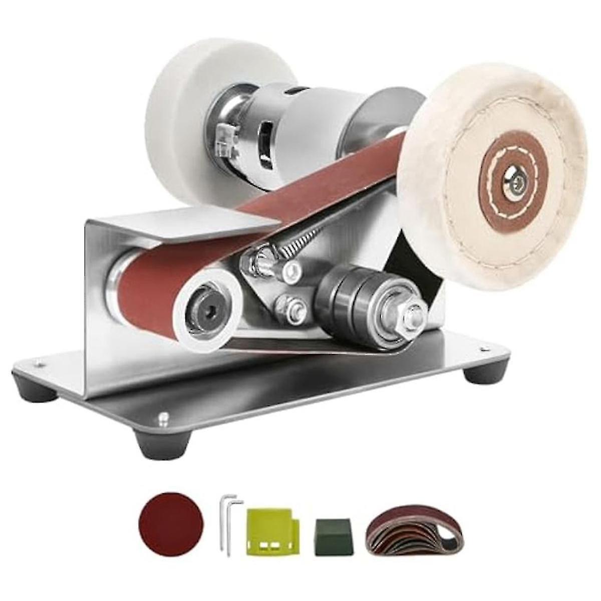 外贸热销款110V/220V 微型电动砂带打磨机 砂带机磨刀机打磨机