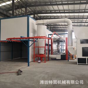厂家定制涂装设备流水线护栏网喷涂设备生产线悬挂式静电喷涂线