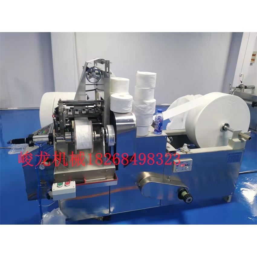 全自动棉柔卷一出五排柔巾卷点断折叠分切复卷机 一次性洗脸巾