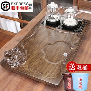 茶盘全自动一体烧水煮茶整套家用客厅泡茶功夫茶台办公简约送礼