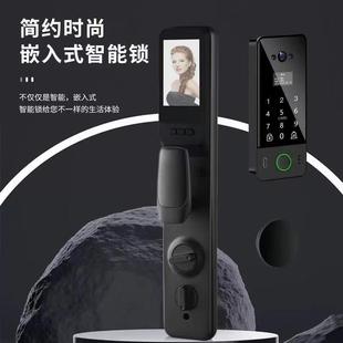 密码 全自动3D人脸指纹锁家用防盗门电子门锁猫眼嵌入式 锁入户锁