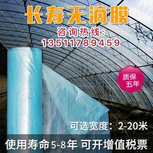 无滴膜蓝色大棚膜透n明加厚塑料薄膜防水布塑料纸农用养殖保温棚