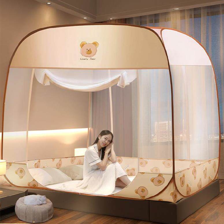 蚊帐学生宿舍上铺双人家用无支架可拆卸D免安装120cm1.2m防尘顶床