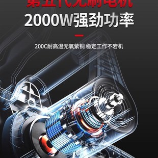 电锯伐木锯家用小型手持电链锯锂电池大功率大容量锯树神器 充电式