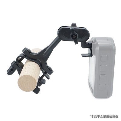 摩托车电动车执法记录仪骑行支架卡扣固定20mm延长抬高后视镜支架