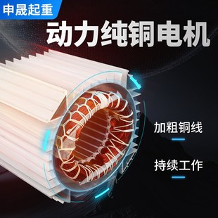 铝壳提升机无线遥控2201吨2吨卷扬机380电动葫芦家用起重快速吊机