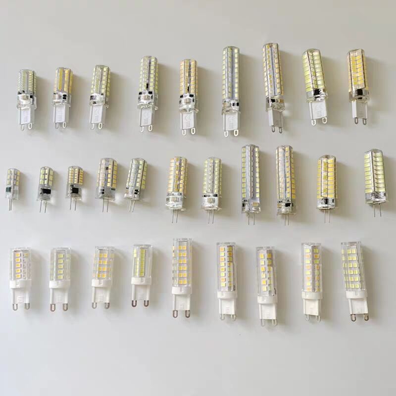 超亮LED灯珠G4插脚G5陶瓷暖白三色变光灯E14小灯泡G9扁脚吊灯灯泡