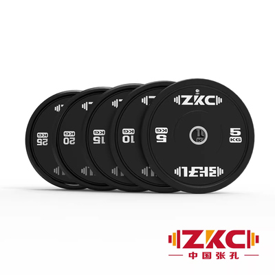 ZKC张孔-BR-KG黑色全胶杠铃片