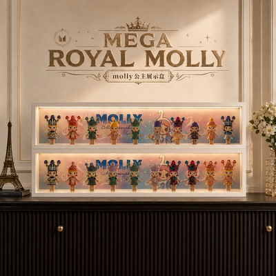 MOLLY100%周年盲盒展示盒